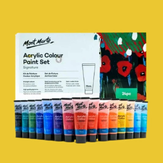 Mont Marte Signature Acrylic Color Paint Set 24 x 75ml