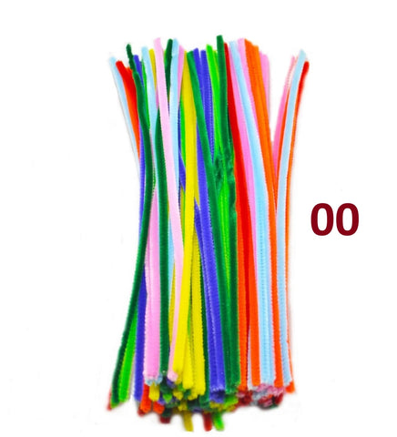 Pack of 100 - Pipe Cleaner velvet Sticks