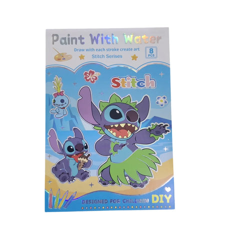 Watercolor Painting Bookmarks Book for Kids Palette Paint Book Water Coloring Drawing Book Toys Set with Brush