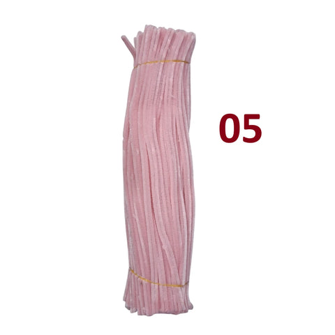 Pack of 100 - Pipe Cleaner velvet Sticks