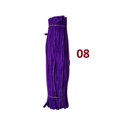 Pack of 100 - Pipe Cleaner velvet Sticks
