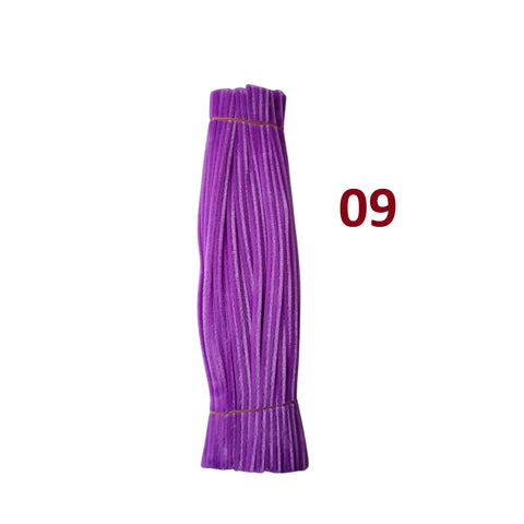 Pack of 100 - Pipe Cleaner velvet Sticks
