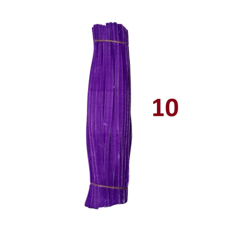 Pack of 100 - Pipe Cleaner velvet Sticks