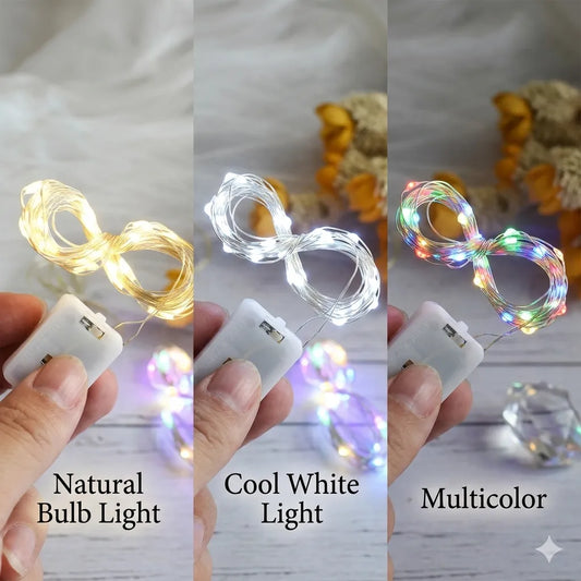 Discover 10 Feet cell-operated rainbow fairy lights for enchanting decor. Perfect for any occasion, available online at Qasimstationers.pk at great prices!