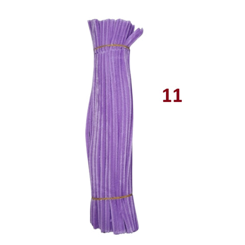 Pack of 100 - Pipe Cleaner velvet Sticks