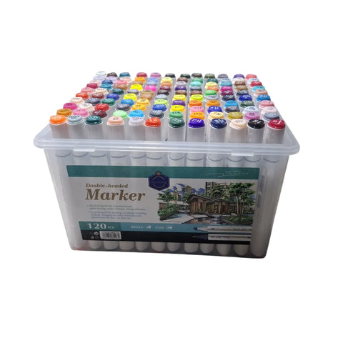 12/24/36/48/80/100/120 Keep Smiling Sketch Markers Twin Double Headed Markers alcohol ink markers for Drawing Touch Sketch
