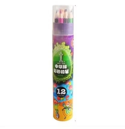 12/24/36 Color Multicolored Pencil Jar Non Toxic Large Size COLOR PENCIL 36 PCS SET WITH SHARPENER
