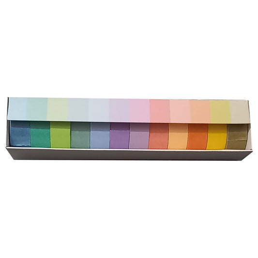 12 Rolls/Set Washi Tape Solid Color Decorative Masking Tapes Sticky Paper Tape for Journals Diary DIY Crafts Gift Wrapping at Best Price in Pakistan. Best Art Supplies, Office & Stationery Store. ✓ Free Delivery ✓ Cash on Delivery ✓ Deals