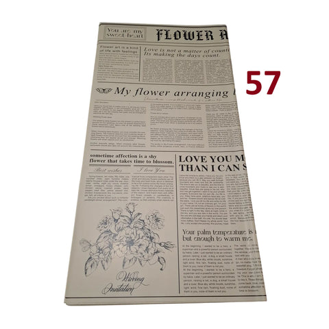 5 Pcs Waterproof Floral Bouquet Wrapping Sheets 58x58cm