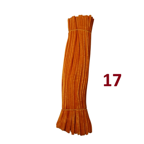 Pack of 100 - Pipe Cleaner velvet Sticks