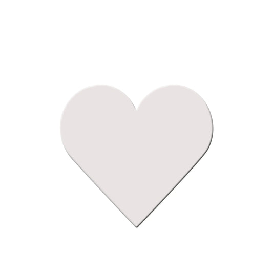1 Piece Of 4 x 4 - 6x6 - 8 x 8 - 12 X 12 Inches 100% Cotton Primed Stretched Heart Shaped Canvas Board For Acrylic & Oil Painting