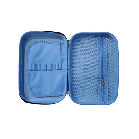 Space 3D Pencil Case with Calculator – Embossed Fiber Kids Pouch