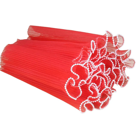 Multicolor White Pearl Edge Bouquet Packaging Paper Winkled organza Wrapping Wavy Net Yarn Flower Mash Roll for Packaging Flower