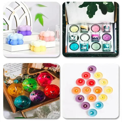 30 Colors Candle Liquid Dyes Pigment Highly Concentrated Oil-Based Candle Wax Colorant Soy wax, Beeswax, Palm wax, Gel wax, Jelly wax, paraffin wax, Coconut wax, Ice Flower wax