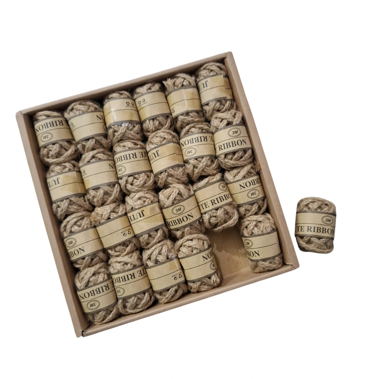 Enhance your creativity with our eco-friendly jute ribbon rolls. Perfect for DIY projects, gift wrapping, and floral arrangements—durable and stylish!