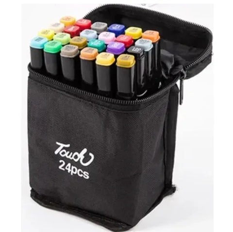 24 - 100  Touch Colors Oily Art Marker Pen Set Sketch Markers twin Double Headed Markers alcohol ink markers