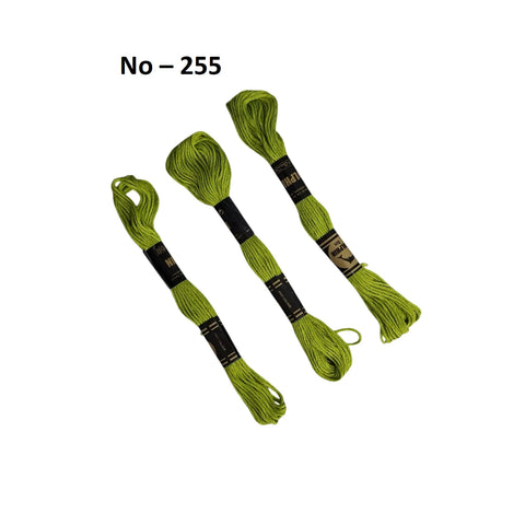 Pack of 3 - Anchor & Butterfly Solid Stitch Skeins Cotton Embroidery Thread Floss