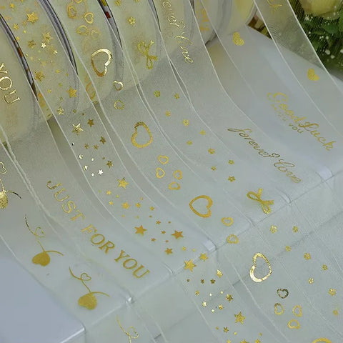 Shop 25cm x 10 yard Satin Organza Border Ribbon Chiffon for stunning gift wraps and decorations. Find the best deals online at Qasimstationers.pk today!