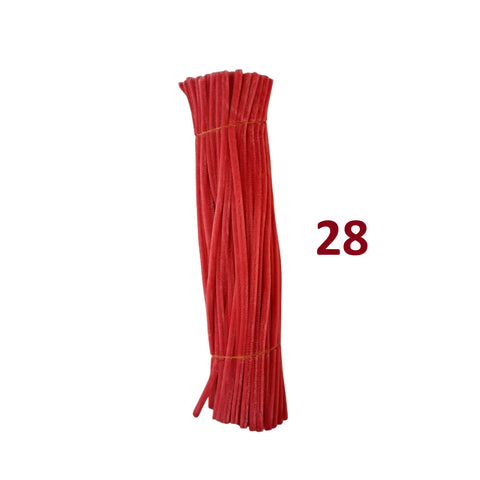 Pack of 100 - Pipe Cleaner velvet Sticks