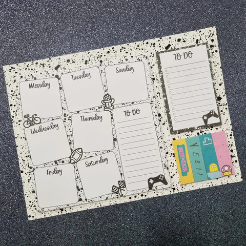 Kids Sticky Notes Weekly Planner Set Cute cartoon Creative Combination Sticky Notes Daily Hanging Planner