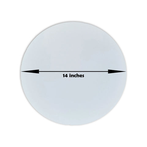Shop our durable white canvases, 14x14 inches round, perfect for all painting styles. Made in Pakistan, these high-quality canvases come in a set of 2.