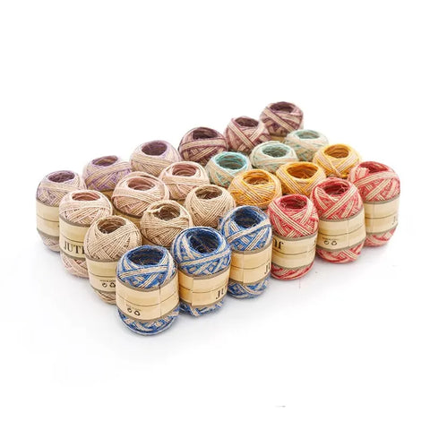 Multicolor Jute Thread Rolls 5M Premium Craft & Decoration Twine Rope