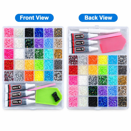 Shop our 30 colors resin jelly rhinestones bedazzler kit. Includes 3mm flatback gems and 3pcs of 10ml B7000 glue, perfect for stunning nail art designs.