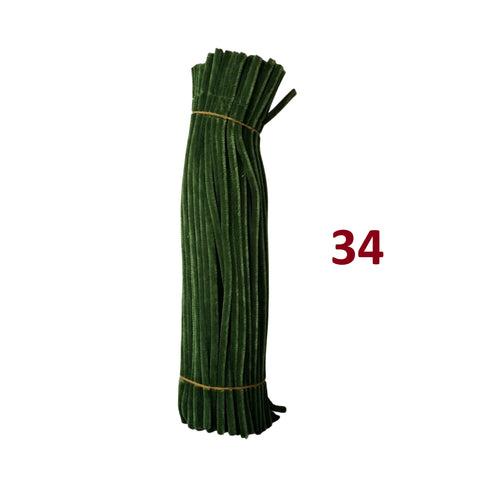 Pack of 100 - Pipe Cleaner velvet Sticks