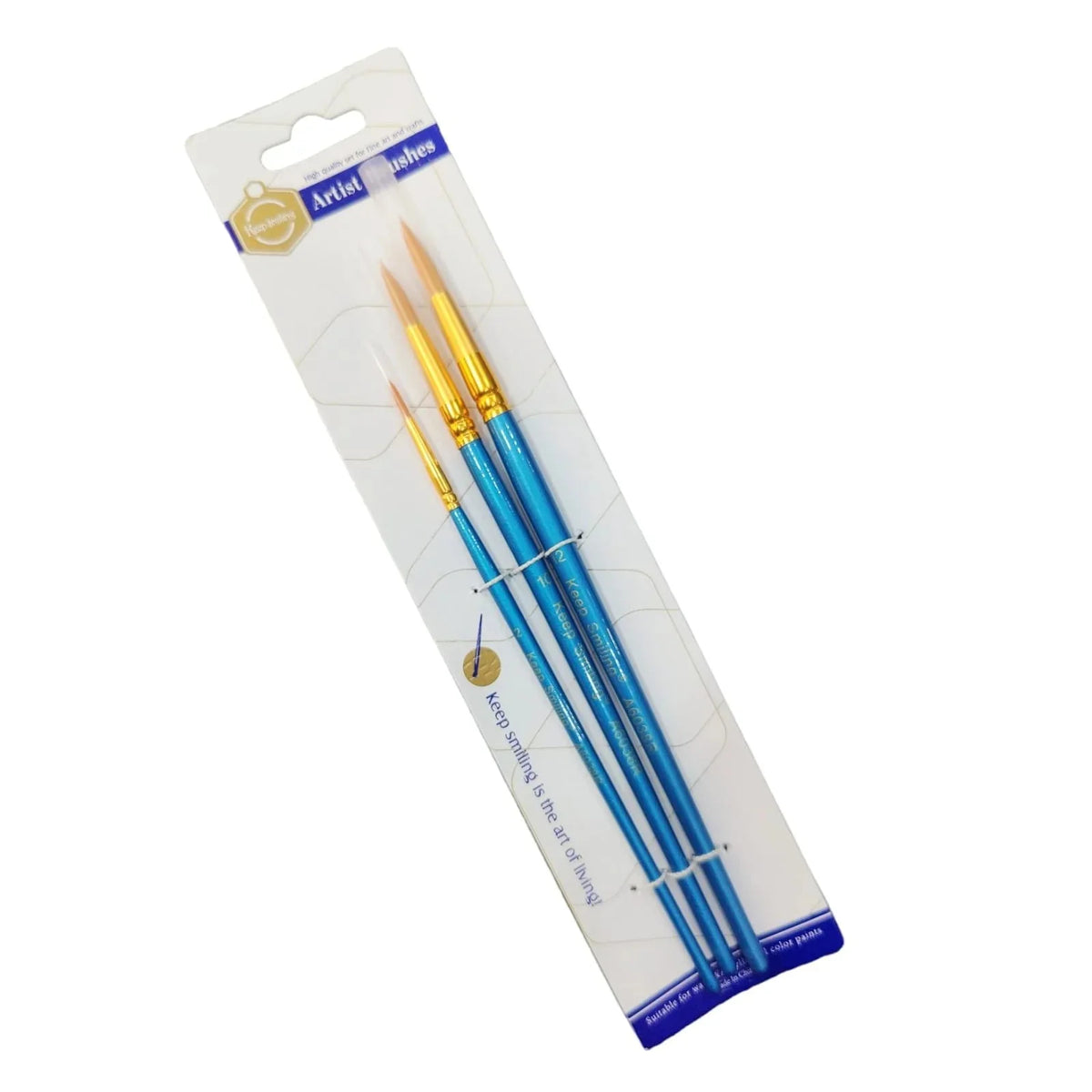 Buy 3 Pcs Keep Smiling Brush set Round Tip - For Base, Oil And Water Color Painting Colors at Best Price in Pakistan. Best Art Supplies, Office & Stationery Store. ✓Free Delivery ✓Cash on Delivery ✓Deals