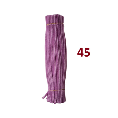 Pack of 100 - Pipe Cleaner velvet Sticks