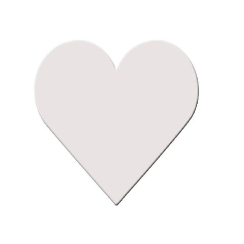 1 Piece Of 4 x 4 - 6x6 - 8 x 8 - 12 X 12 Inches 100% Cotton Primed Stretched Heart Shaped Canvas Board For Acrylic & Oil Painting