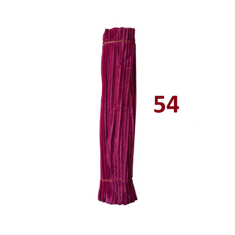 Pack of 100 - Pipe Cleaner velvet Sticks