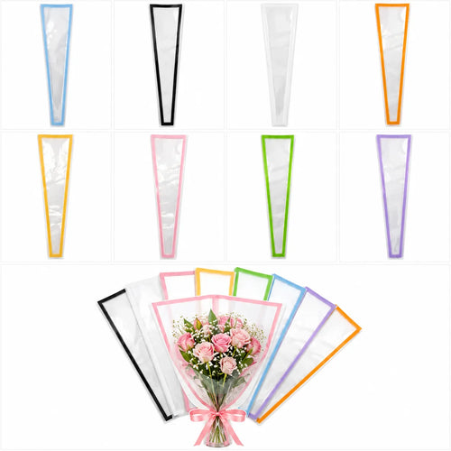 Shop 5pcs Bouquet Wrapping Sleeve Sheets with vibrant borders for stunning flower presentations. Visit Qasimstationers.pk for the best deals today.