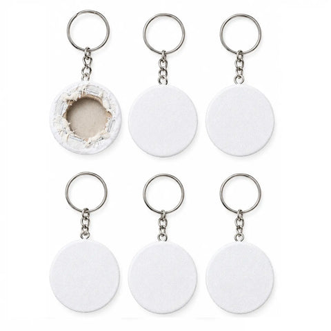 Shop 6 Pcs 2X2 Inches Round Keychain Canvas for Painting at Qasimstationers.pk. Get the best deals and start your artistic journey today!