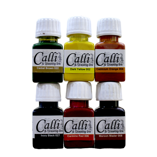 6 Pcs Calligraphy Qalam inks Best Calligraphy ink at Best Price in Pakistan. Best Art Supplies, Office & Stationery Store. ✓Free Delivery ✓Cash on Delivery ✓Deals 