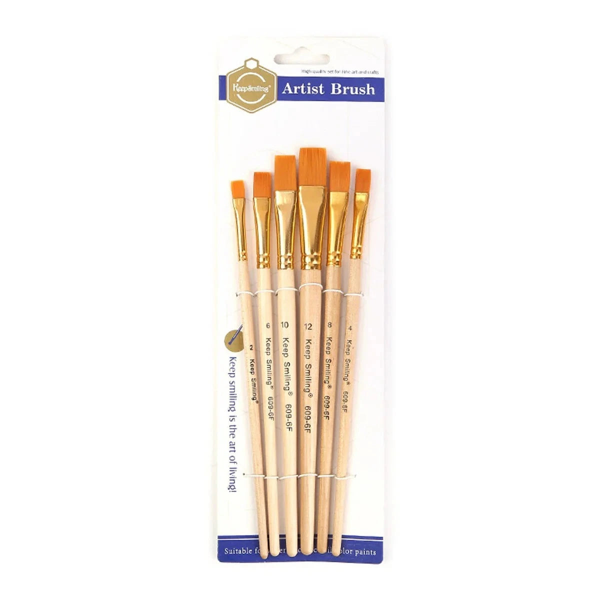 Enhance your painting experience with our 6 Pcs Paint Brushes Set. Suitable for acrylic, oil, and watercolor, these brushes offer precision and artistic freedom.