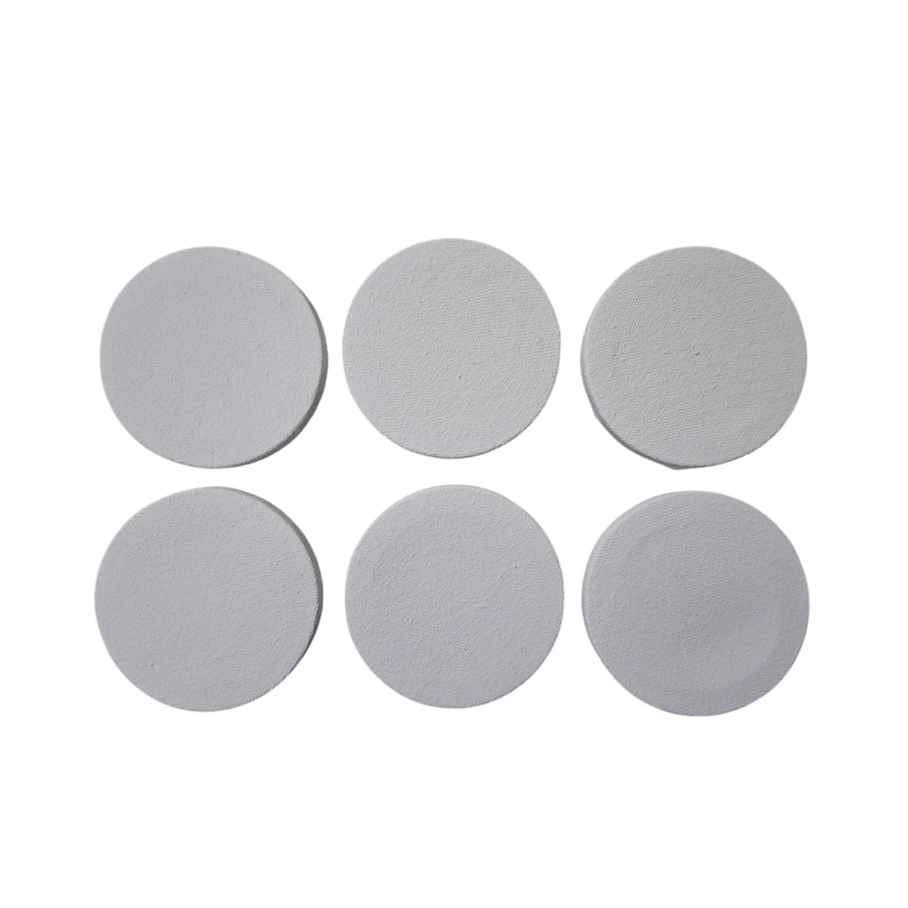 Create stunning artwork with our 3x3 inch white canvas boards. This set of six, made from high-quality cotton, is perfect for all your painting needs.