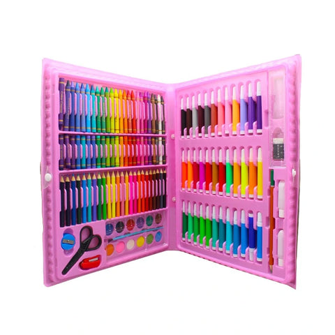 Kids Colouring Kit - 150 Pcs Colour Box Set
