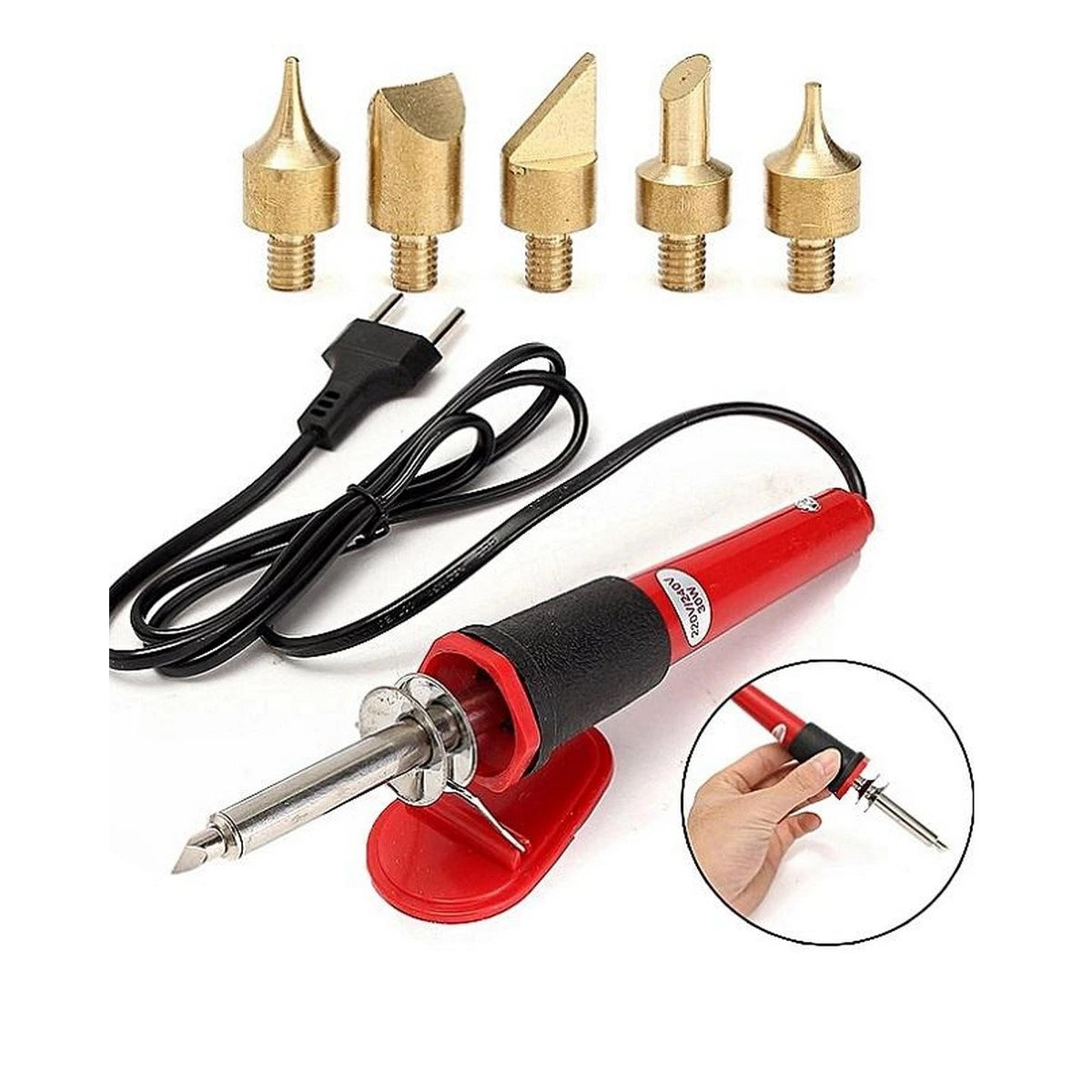Enhance your hobby projects with the 7PCs Stencil Cutter Professional Hobby Crafts Kit, complete with a wood burning pen and soldering iron pencil for precision work.