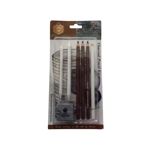 Buy 7pcs Keep Smiling Charcoal Sketch Pencil set Professional at Best Price in Pakistan. Best Art Supplies, Office & Stationery Store. ✓Free Delivery ✓Cash on Delivery ✓Deals