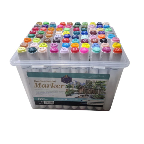 12/24/36/48/80/100/120 Keep Smiling Sketch Markers Twin Double Headed Markers alcohol ink markers for Drawing Touch Sketch