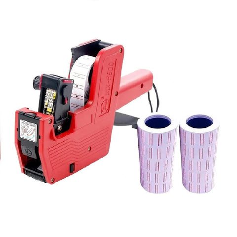 8 Digit Price Tag Machine Labeller + 10 Label Stickers Roll + 1 Ink Roller - Multicolor at Best Price in Pakistan. Best Art Supplies, Office & Stationery Store. ✓Free Delivery ✓Cash on Delivery ✓Deals 