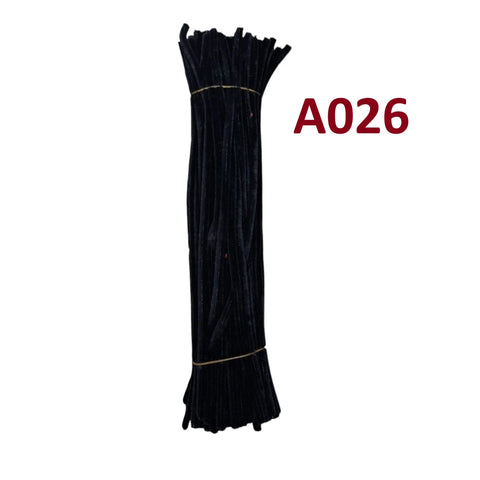 Pack of 100 - Pipe Cleaner velvet Sticks