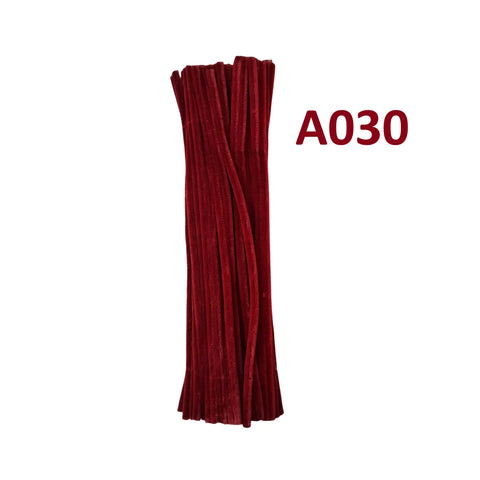 Pack of 100 - Pipe Cleaner velvet Sticks