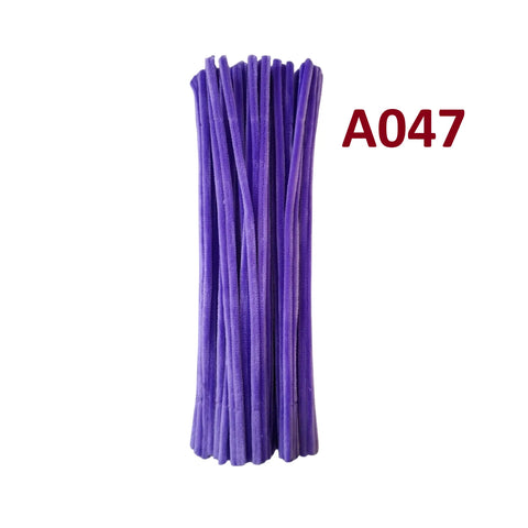 Pack of 100 - Pipe Cleaner velvet Sticks