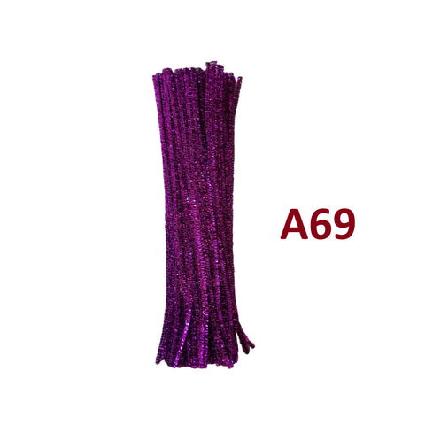 Pack of 100 - Pipe Cleaner velvet Sticks