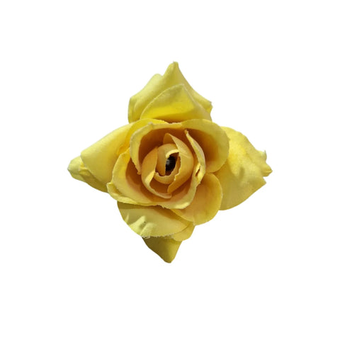Artificial velvet flowers pack of 7 soft decorative DIY craft flowers
