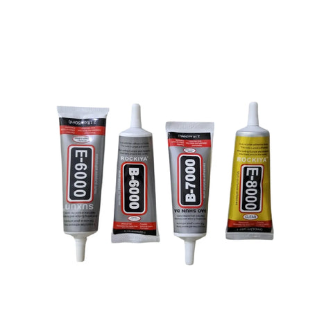 Shop B-6000, E-6000, B-7000, and E-8000 adhesives at Qasimstationers.pk. Ideal for crafts, mobile repairs, and jewelry making at unbeatable prices!
