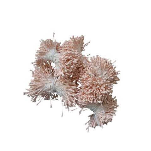 100 Pcs Mini Flower Stamens Artificial Pearl Pistil Double Heads DIY Floral Craft For Wedding Decor Needlework Scrapbooking