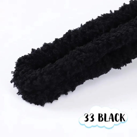 Premium wool Pipe Cleaner Plain Jumbo Coral Fleece Material Pipe Cleaners Chenille Stems Pipe Cleaner l Pack of 1 contains 1 meter length